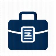 Symbol für Arbeitsrecht: Aktenkoffer und Paragraph
